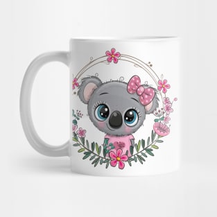 Cute koala and flowers Mug